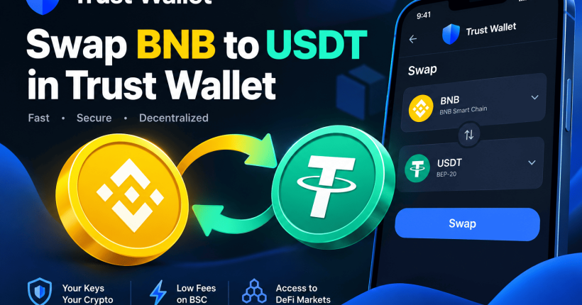 swap bnb to usd in trust wallet