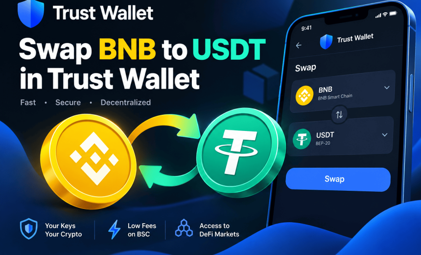 swap bnb to usd in trust wallet